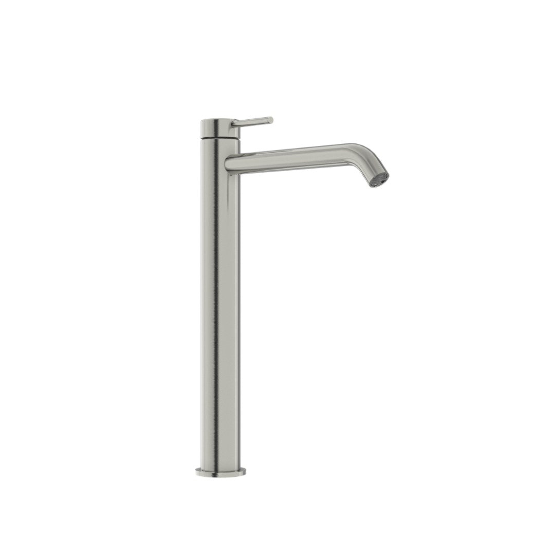 Linkware Elle 316 Stainless Steel Hi-Rise Basin Mixer - Brushed Stainl