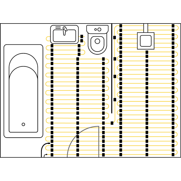 Thermowire Underfloor Heating System Kits w/Dual Thermostat - 101518TD