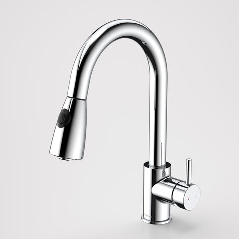 Caroma Husk Retractable Dual Spray Sink Mixer - Lead Free Chrome