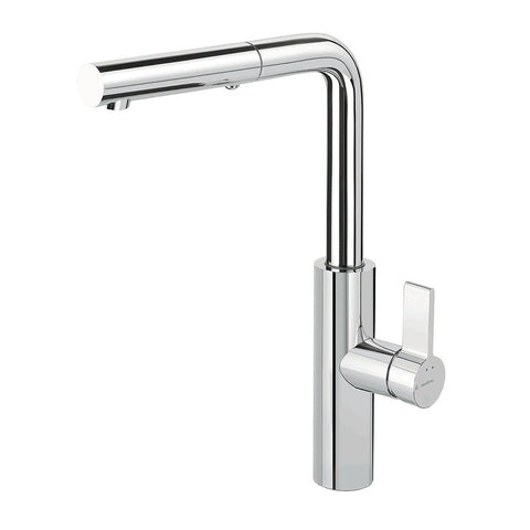 Parisi Libera Kitchen Mixer Square Spout With Pull Out Spray - Chrome