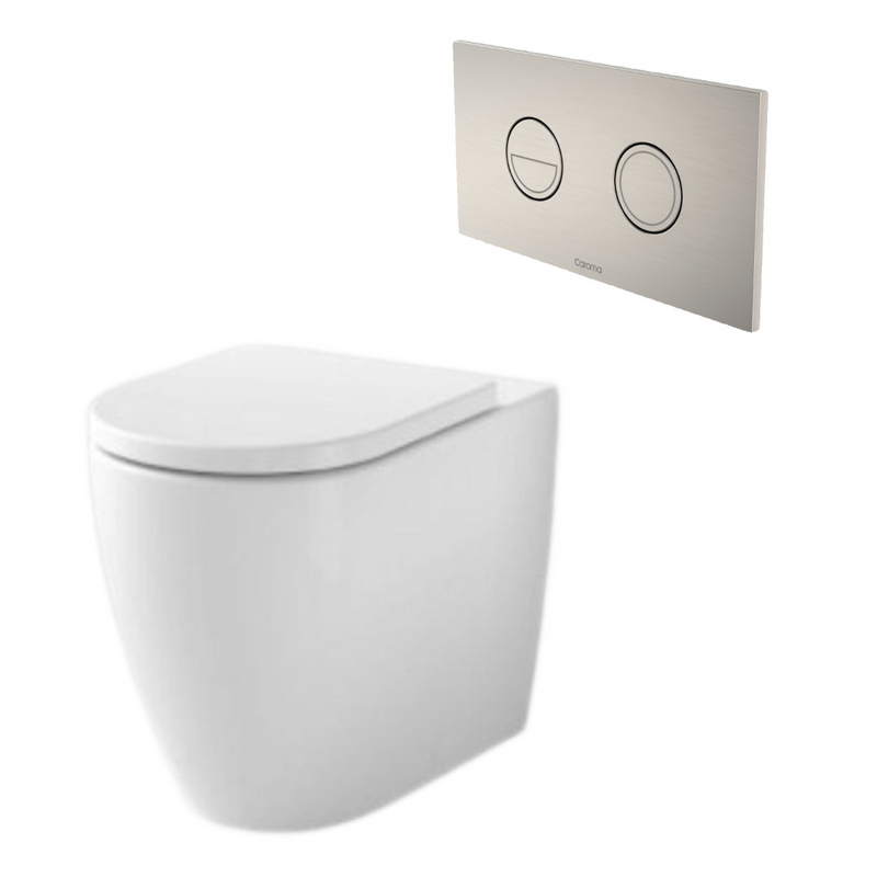 Caroma Urbane II Cleanflush Invisi Series II Wall Faced Suite (with GermGard)