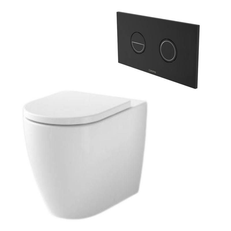 Caroma Urbane II Cleanflush Invisi Series II Wall Faced Suite (with GermGard)