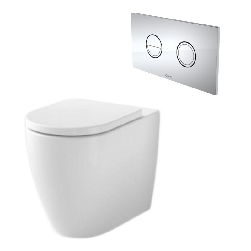 Caroma Urbane II Cleanflush Invisi Series II Wall Faced Suite (with GermGard)