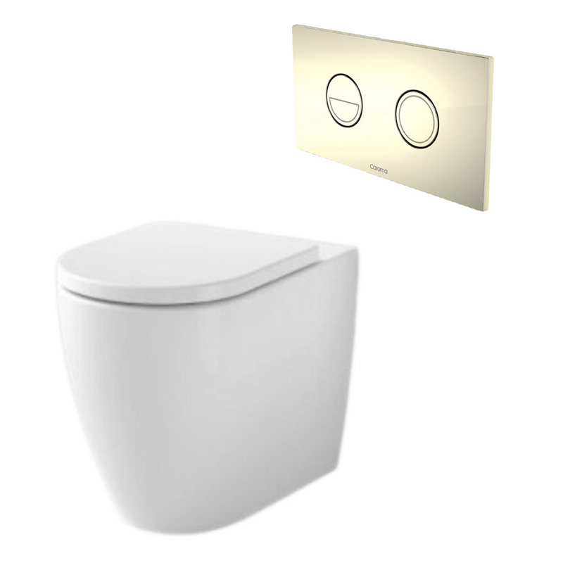 Caroma Urbane II Cleanflush Invisi Series II Wall Faced Suite (with GermGard)