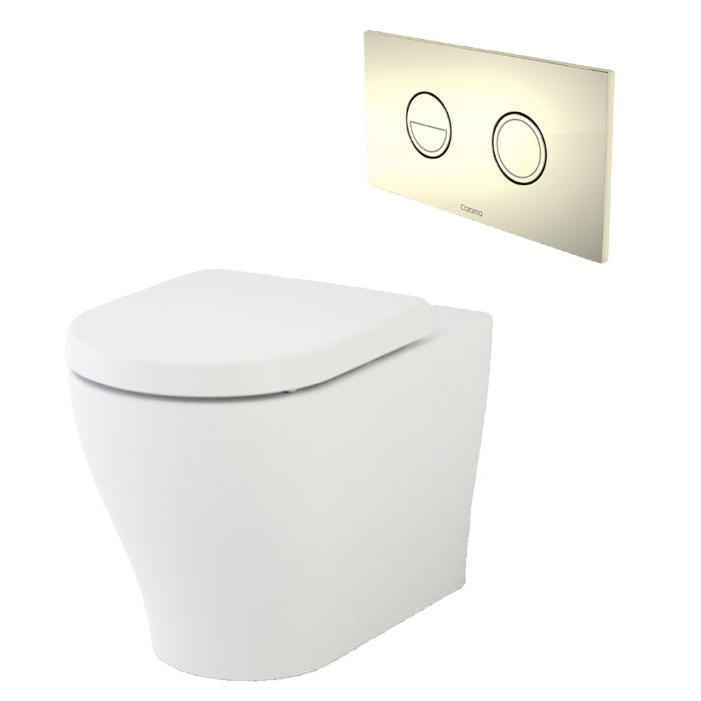 Caroma Luna Cleanflush Invisi Series II Wall Faced Toilet Suite