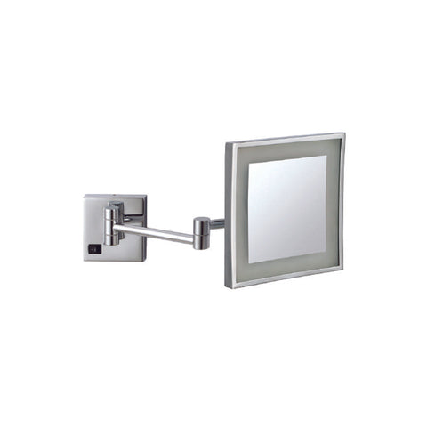 Thermogroup 3x Magnification Chrome Wall Mounted Shaving Mirror, 200x2