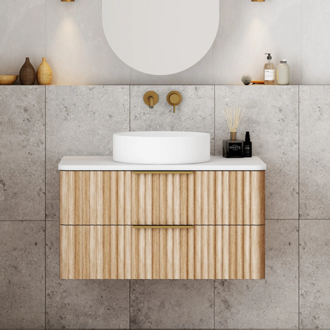 Cassa Design Gravity 750mm Natural Oak Wall Hung Vanity