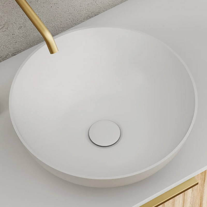 Cassa Design Auris Slim Above Counter Basin - Matte White