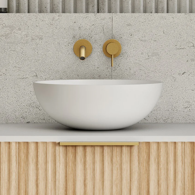 Cassa Design Auris Slim Above Counter Basin - Matte White