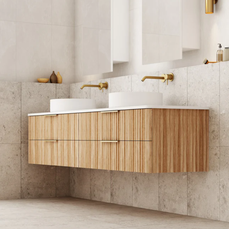 Cassa Design Gravity 1800mm Natural Oak Wall Hung Vanity