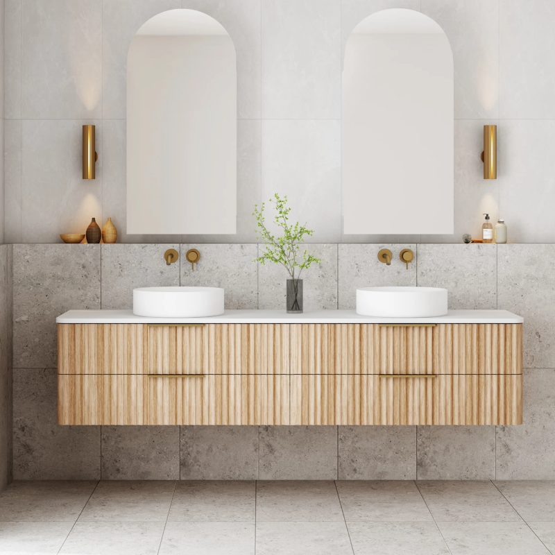 Cassa Design Gravity 1800mm Natural Oak Wall Hung Vanity