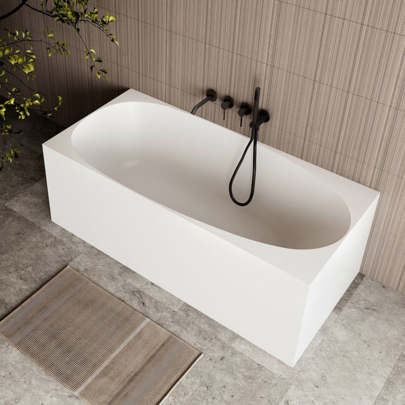 Cassa Design New Multi Corner Back To Wall Freestanding Bath 1700mm - Matte White