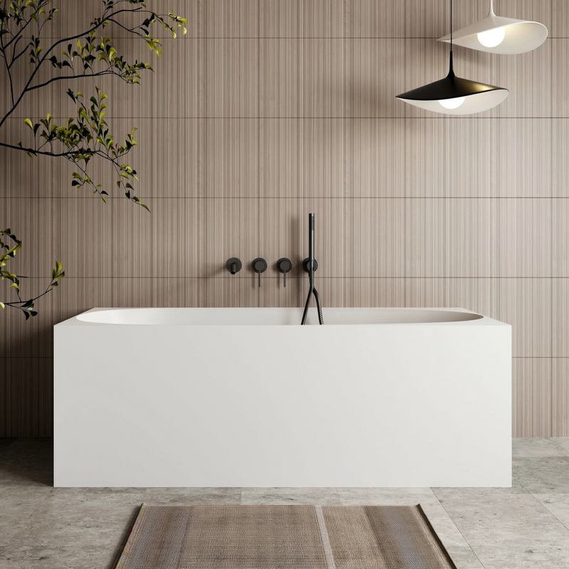 Cassa Design New Multi Corner Back To Wall Freestanding Bath 1700mm - Matte White