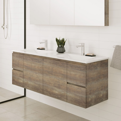 Fienza Carmen 1500mm Wall Hung Vanity - Artisan Beamwood