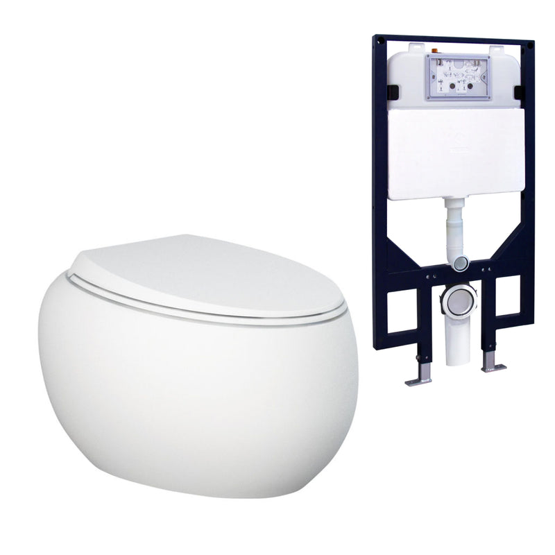 Fienza Rak Cloud Wall Hung Toilet Suite - R&T Cistern