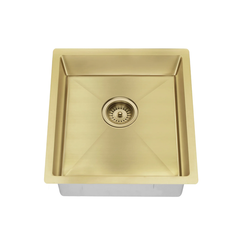 Meir Lavello 450 Single Bowl Sink - Brushed Bronze Gold