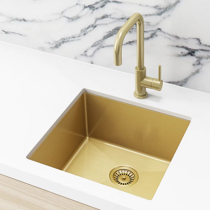 Meir Lavello 450 Single Bowl Sink - Brushed Bronze Gold