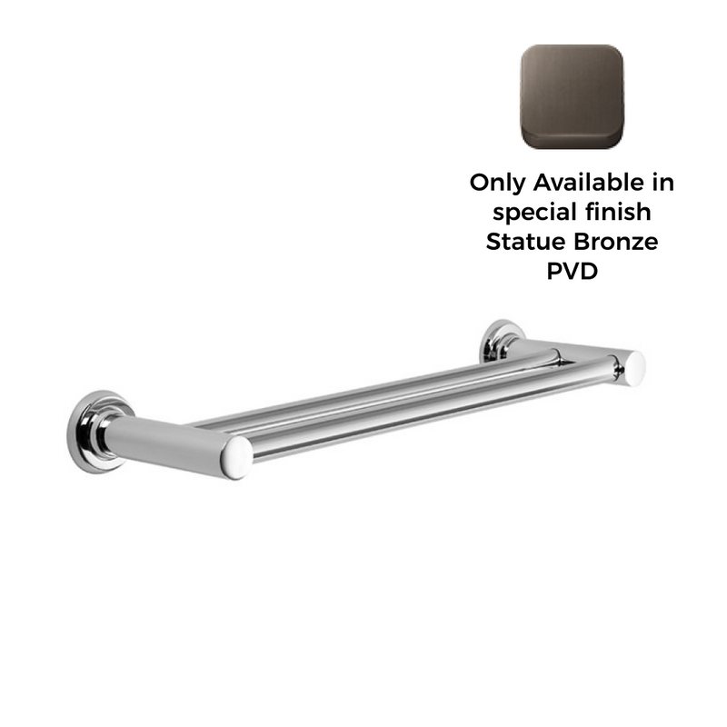 Brodware Manhattan Towel Rail - Statue Bronze PVD