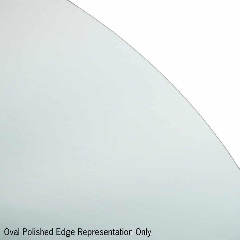 Thermogroup Cody Polished Edge Oval Mirror - 600x800mm Glue-to-Wall