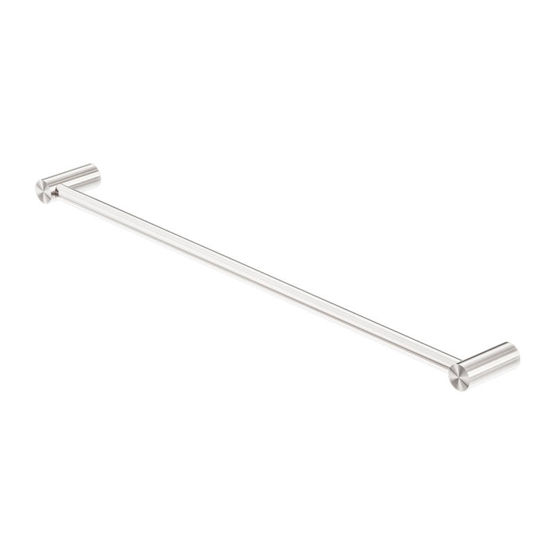 Nero New Mecca Single Towel Rail 800mm - Brushed Nickel