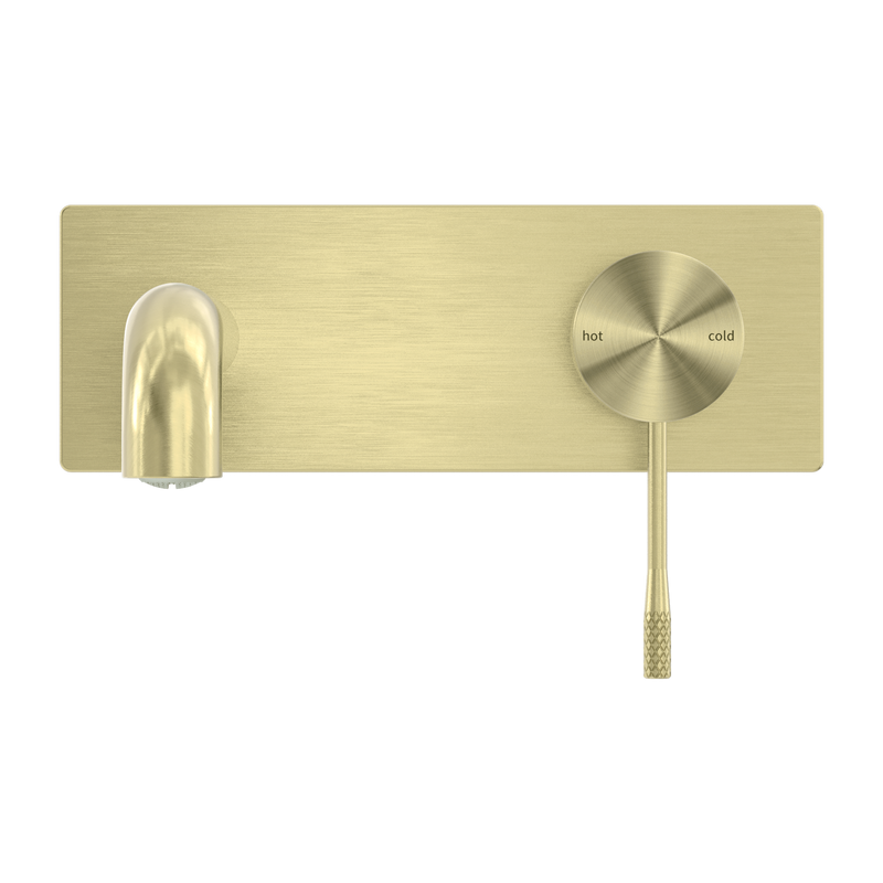 Nero Opal Wall Basin/Bath Mixer 160mm - Brushed Gold