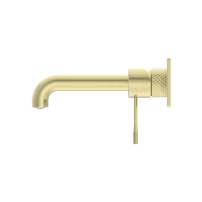 Nero Opal Wall Basin/Bath Mixer 160mm - Brushed Gold