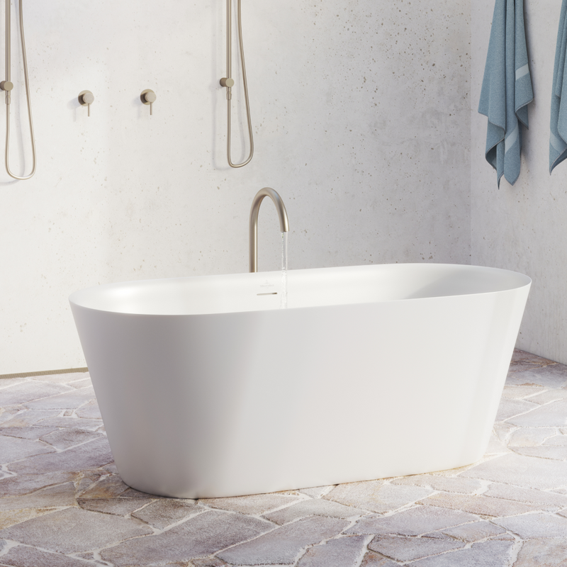 Villeroy & Boch O.Novo 1500 CastStone Freestanding Bath - White