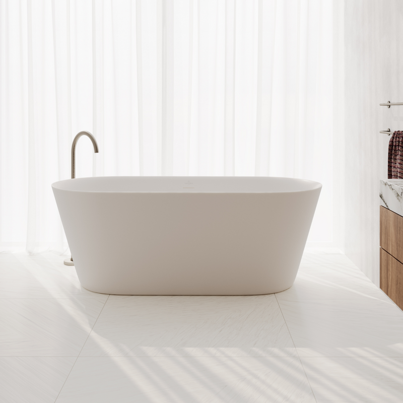 Villeroy & Boch O.Novo 1500 CastStone Freestanding Bath - White