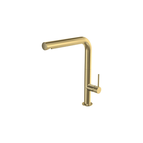 Parisi Envy 30 Kitchen Mixer with Straight Spout - Brushed Brass