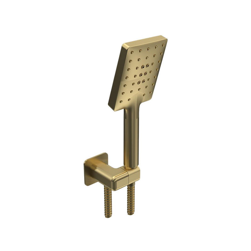 Parisi Quasar II Wall Swivel Bracket with Hand Shower - Brushed Brass