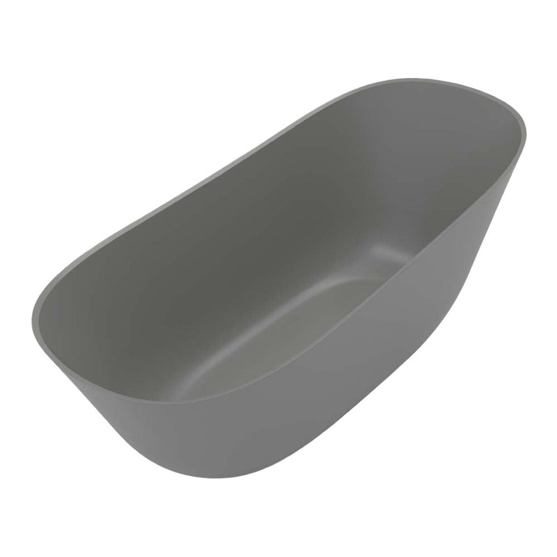 Villeroy & Boch Theano 1700 Curved Quaryl Freestanding Bath - Grey