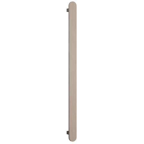 Thermorail 12V Flat/Pill Vertical Bar 900mm - VP900BN Brushed Nickel