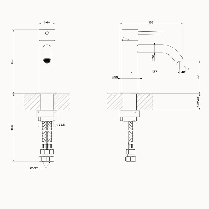 Gessi 316 Flessa Basin Mixer