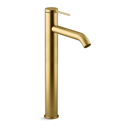 Kohler Components Super Tall Single Lever Basin Mixer - Brushed Brass