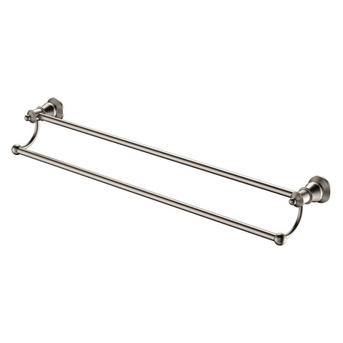 Fienza Lillian Double Towel Rail - Brushed Nickel