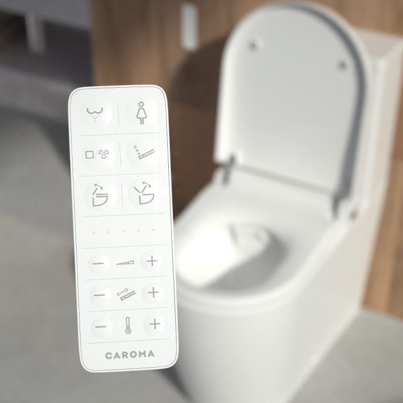 Caroma Urbane II Bidet Cleanflush Easy Height Close Couple Bottom Inlet Suite - 848710W