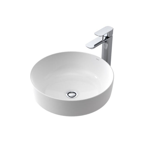 Caroma Tribute Above Counter Basin - Round 405mm - Gloss White