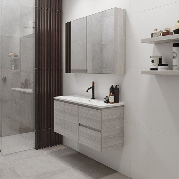 Timberline Florida Ensuite Wall Hung Vanity Urban Ceramic Top 1000mm