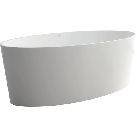 Fienza Lexy 1600mm Stone Bath - Matte White