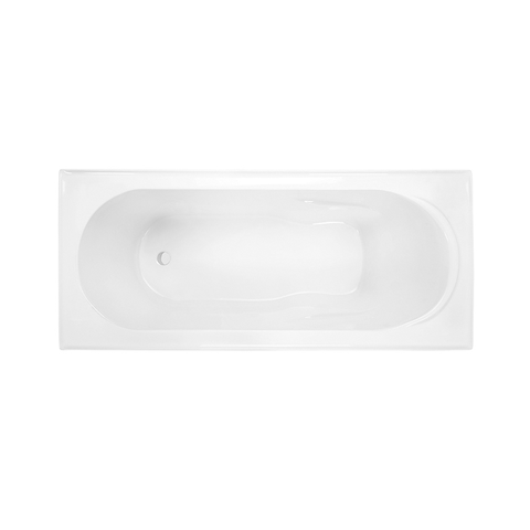 Decina Adatto 1650mm Acrylic Built In Bath - Gloss White