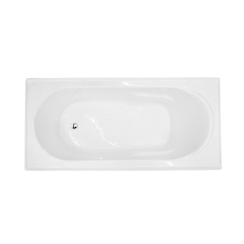 Decina Bambino 1650mm Acrylic Built In Bath - Gloss White