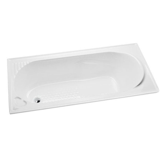 Decina Bambino 1650mm Acrylic Built In Bath - Gloss White