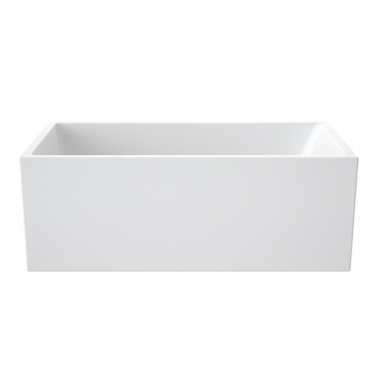 Caroma Liano 1525mm Rectangular Freestanding Bath No Overflow - Gloss White