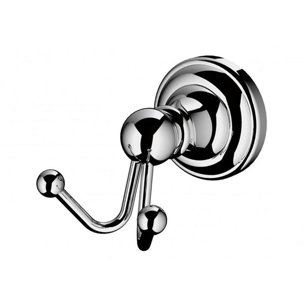 L'Hotel Double Robe Hook Chrome