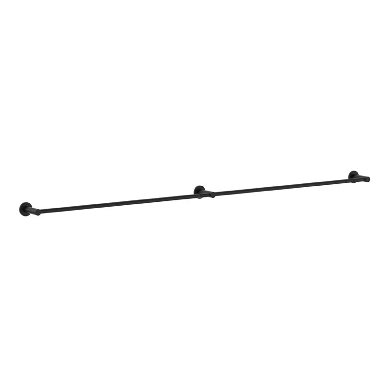 Clark Round Single Towel Rail 1200mm Matte Black