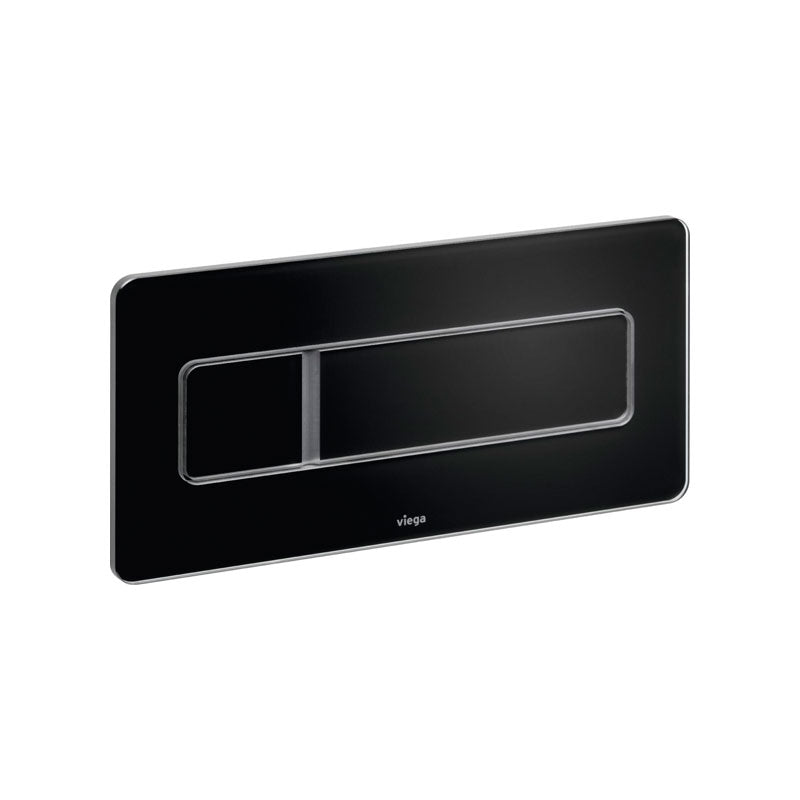 Viega Flush Plate Visign for More 105 - Glass Black